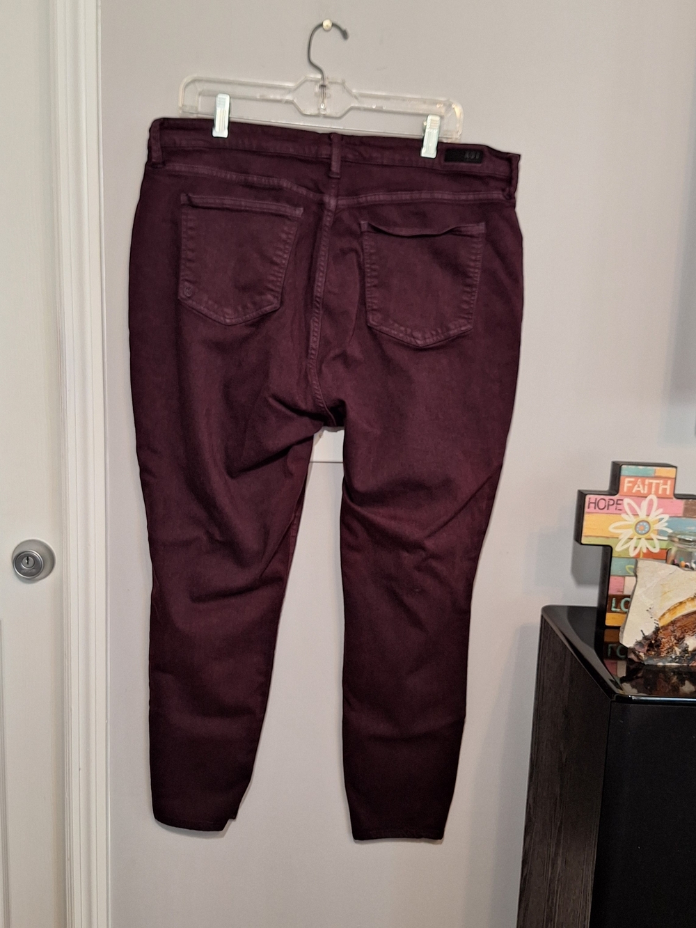 Kut from the Kloth Women's High Rise Ankle Skinny Jeans in Plum Eggplant - Picture 2 of 13